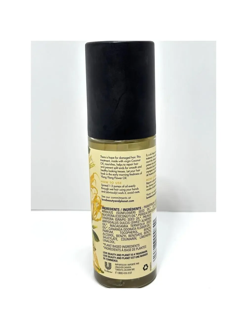 Love Beauty Planet 3-in-1 Benefit Oil Coconut Ylang Ylang Hair Repair New